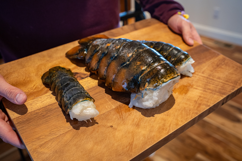 Jumbo Wild-Caught Maine Lobster - 16-20 oz tails. (2 Pack)