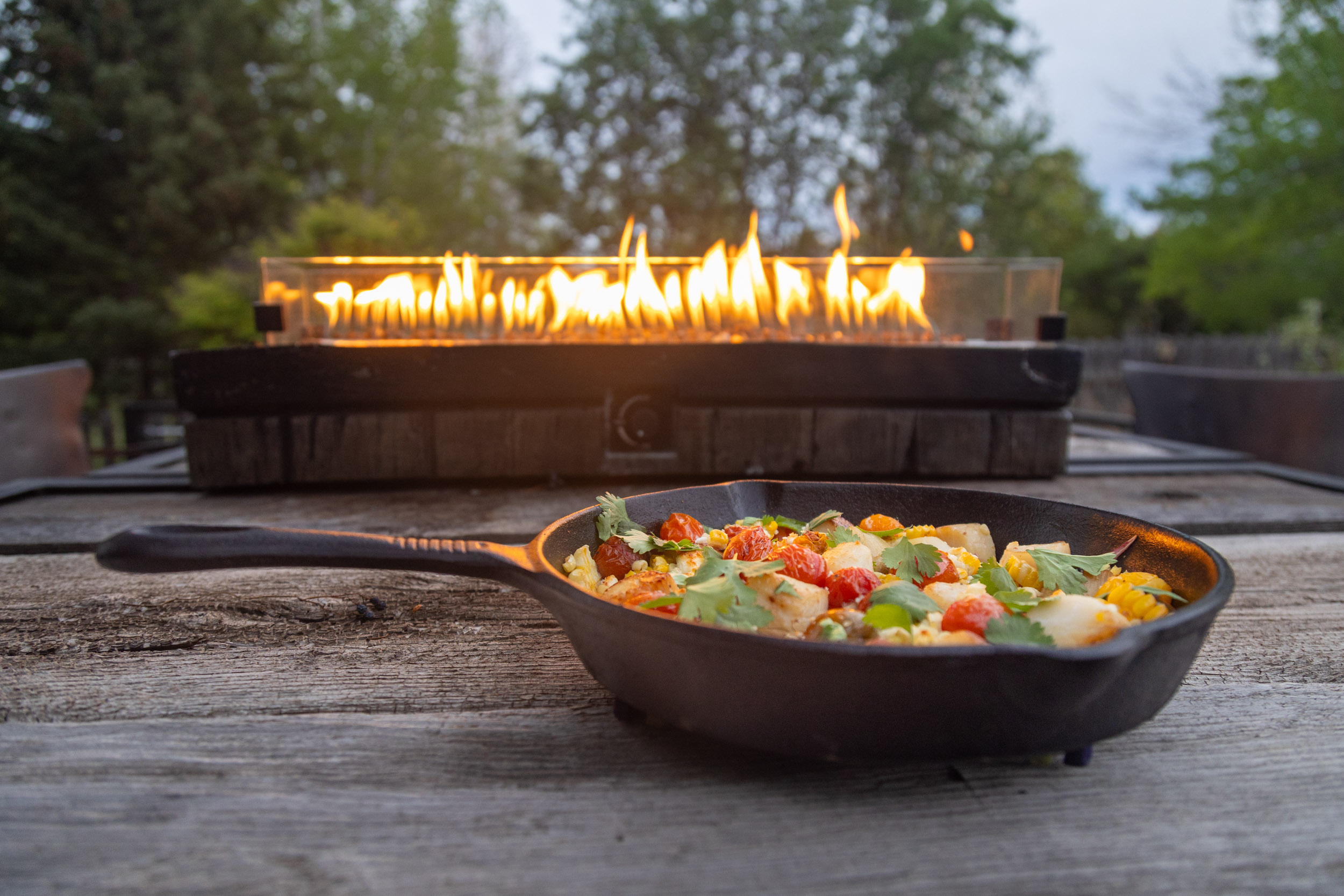 Cast Iron Scallops & Corn