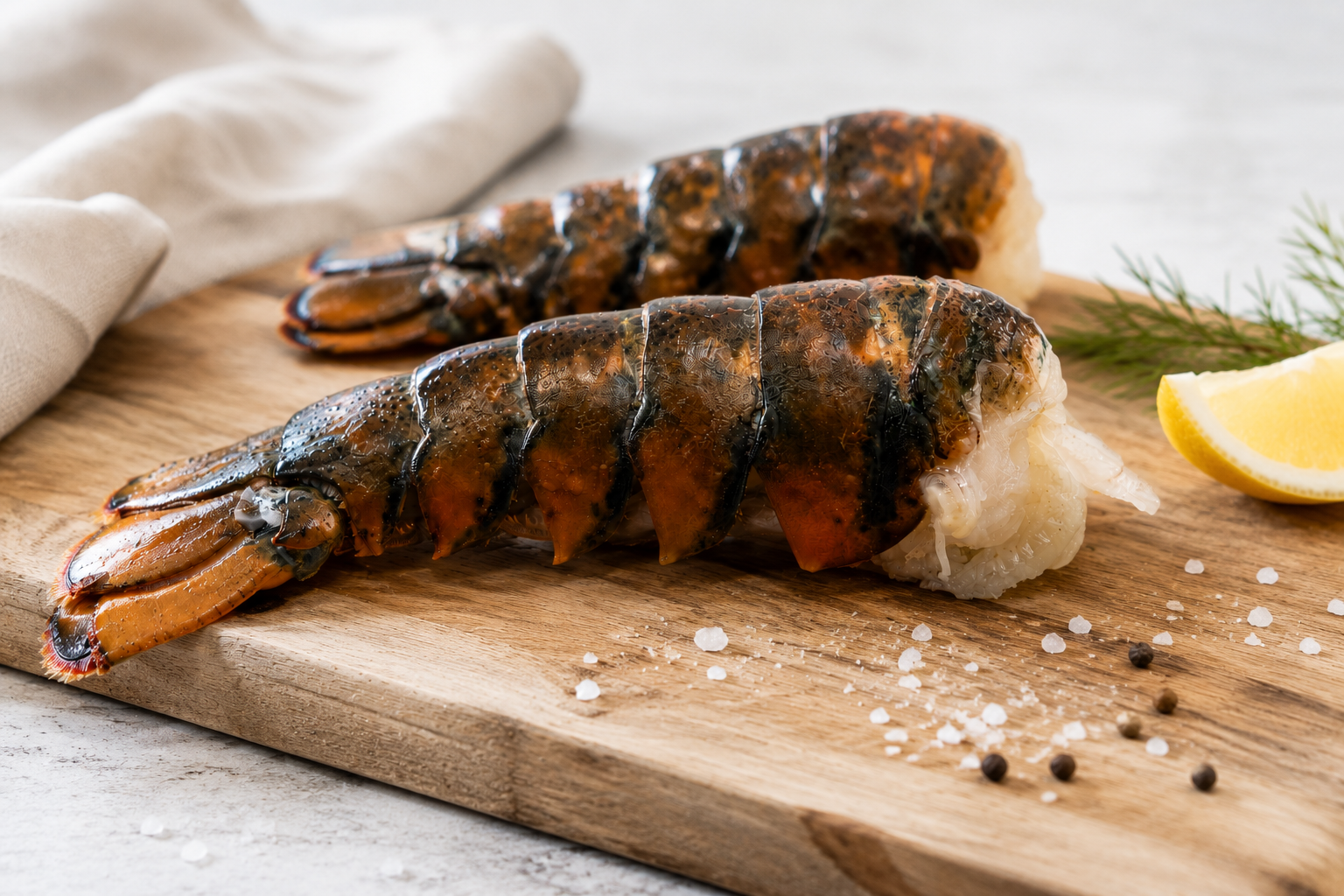 Large Wild-Caught Maine Lobster - 12-14 oz tails. (2 Pack)