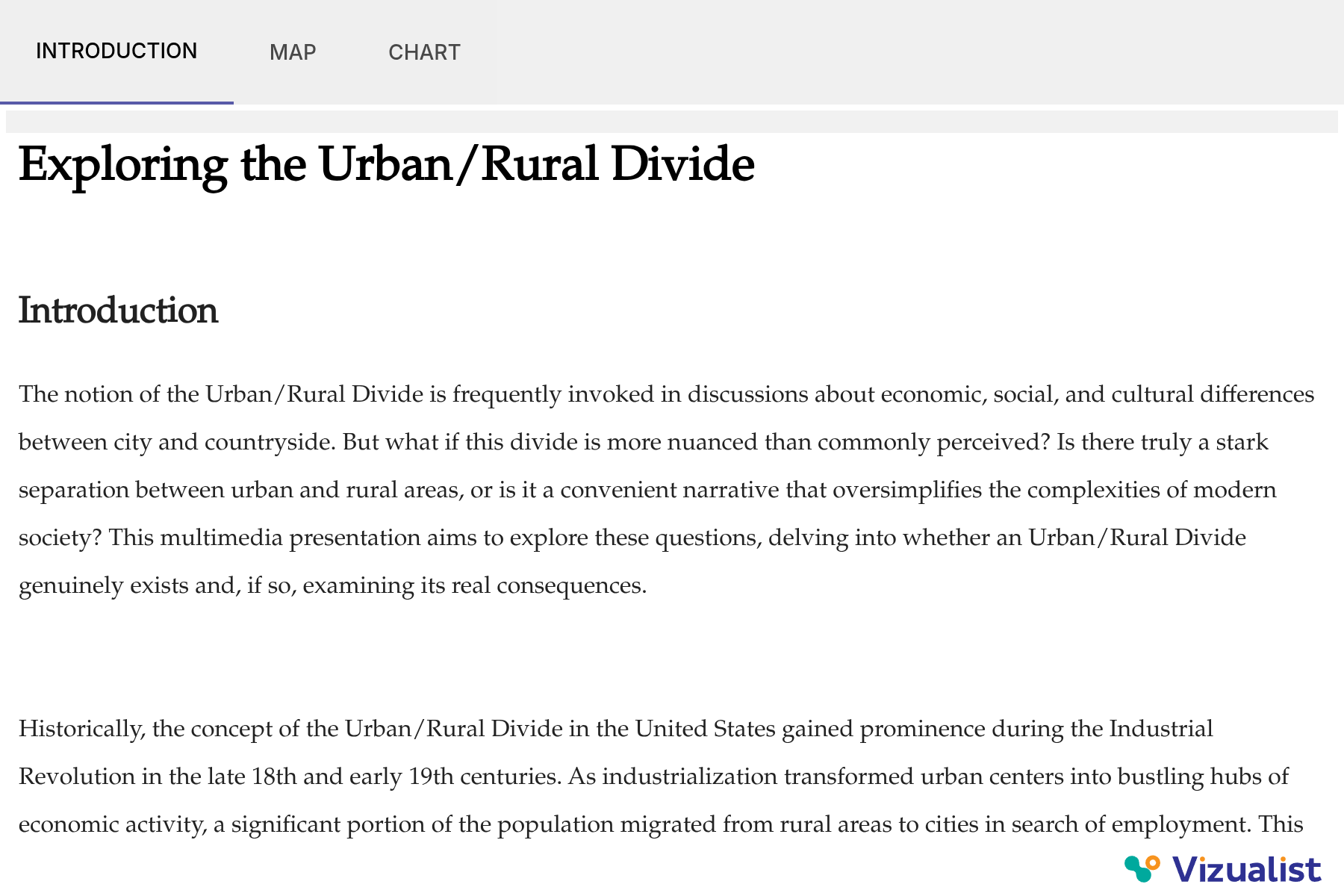 Exploring the Urban/Rural Divide