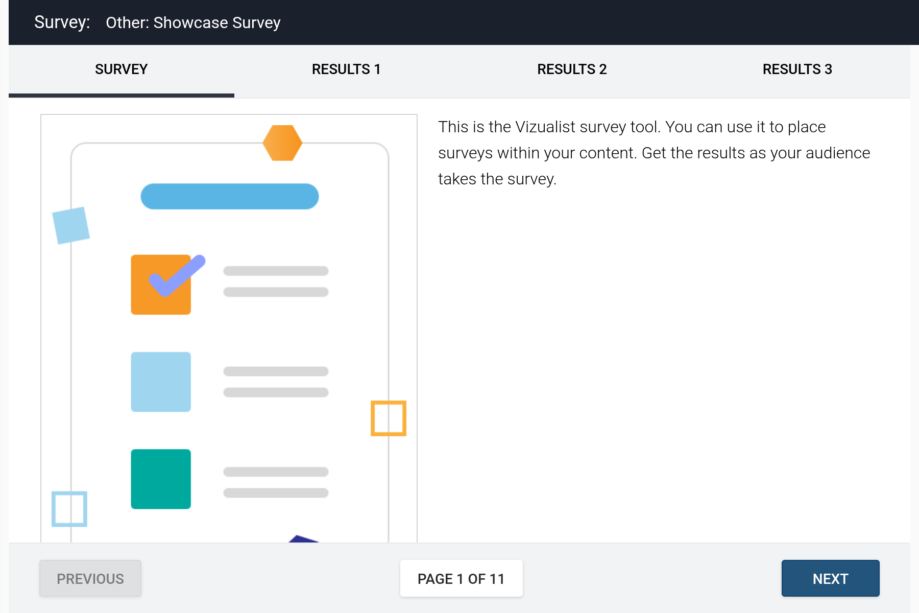Showcase Survey