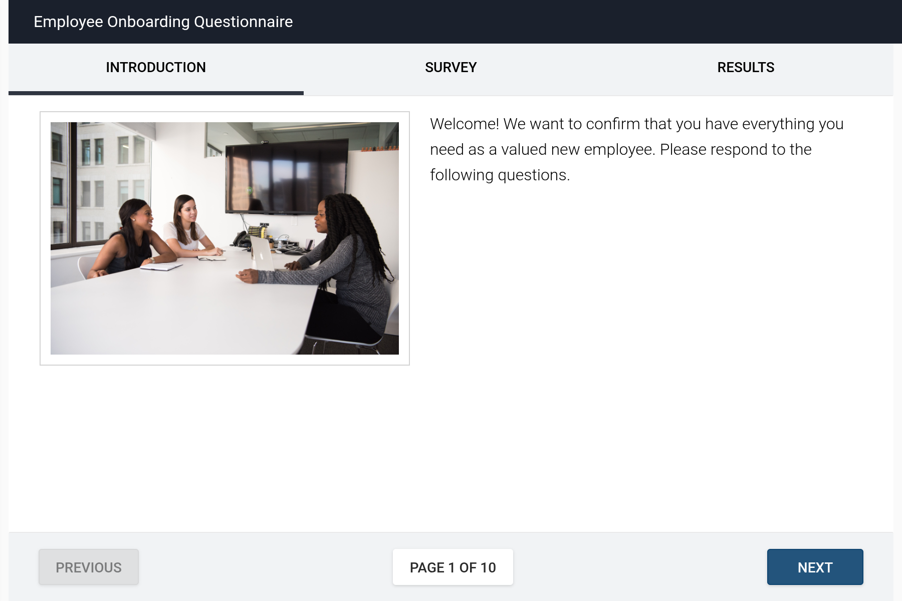Employee Onboarding Questionnaire