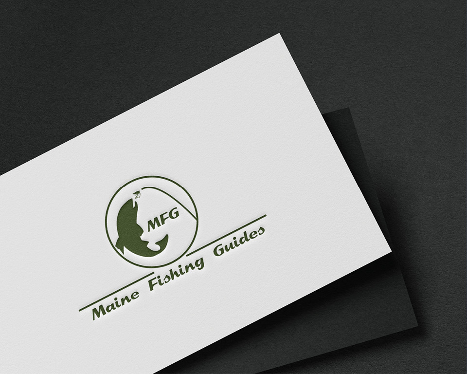 Maine Fishing Guides, Skowhegan Maine Business Cards Designed by Shoot The River.