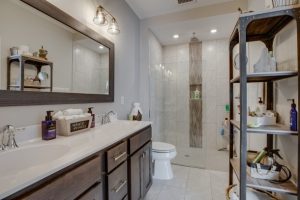 Chuck’s favorite part is the big shower in the owners’ bath.