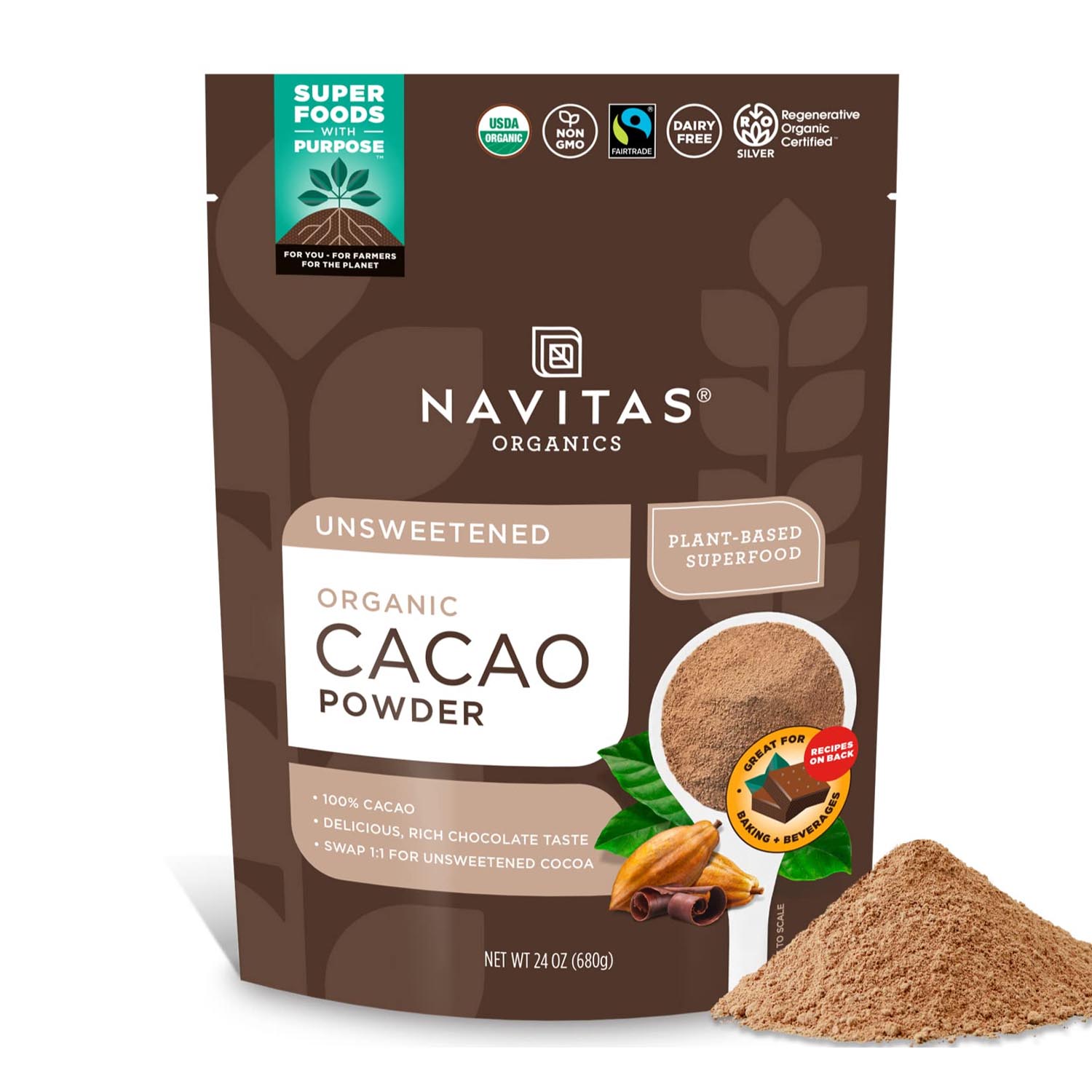 Pure, ceremonial-grade cacao for mood, heart health, and mindful rituals. Rich in theobromine and joy-enhancing antioxidants.