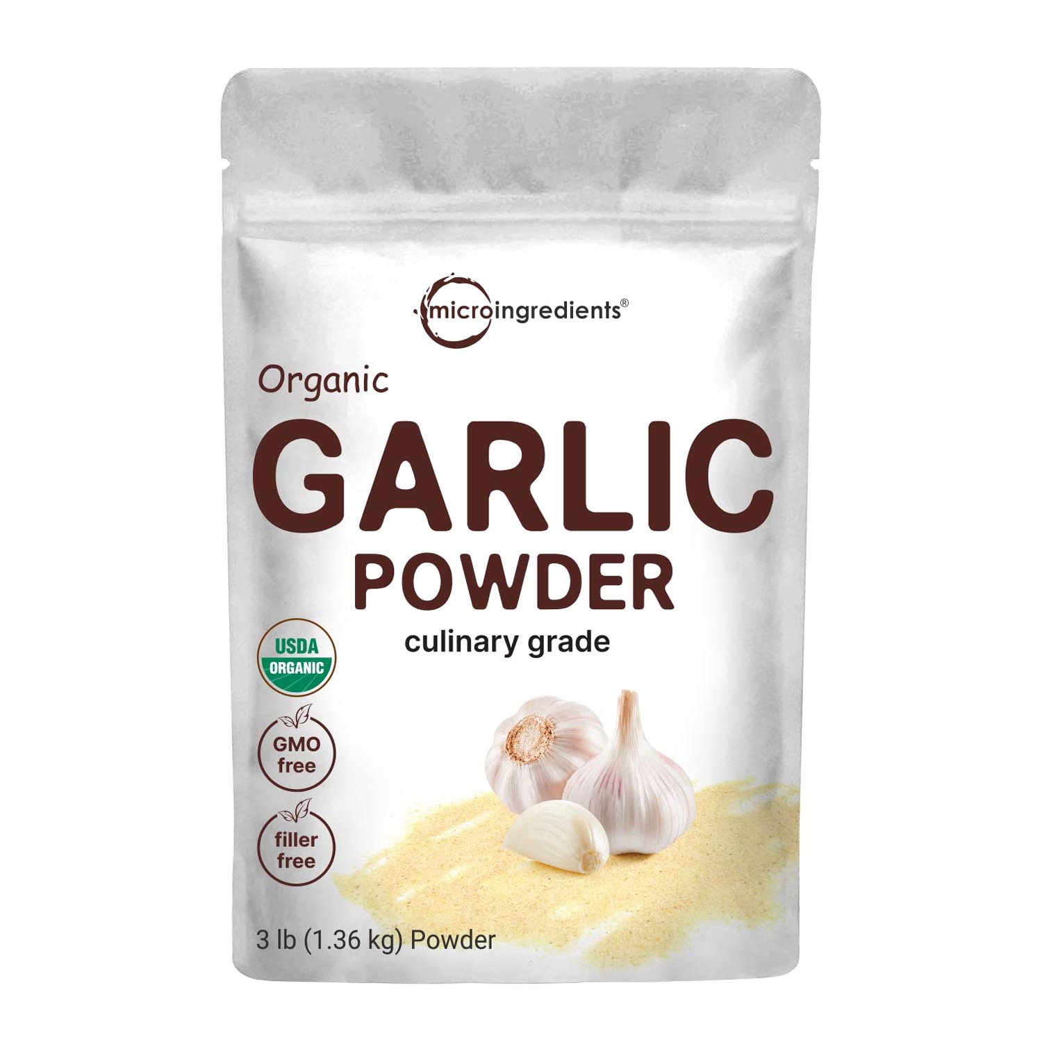 Organic garlic powder rich in allicin for immune and heart health. A bold, healing spice with centuries of wellness use.