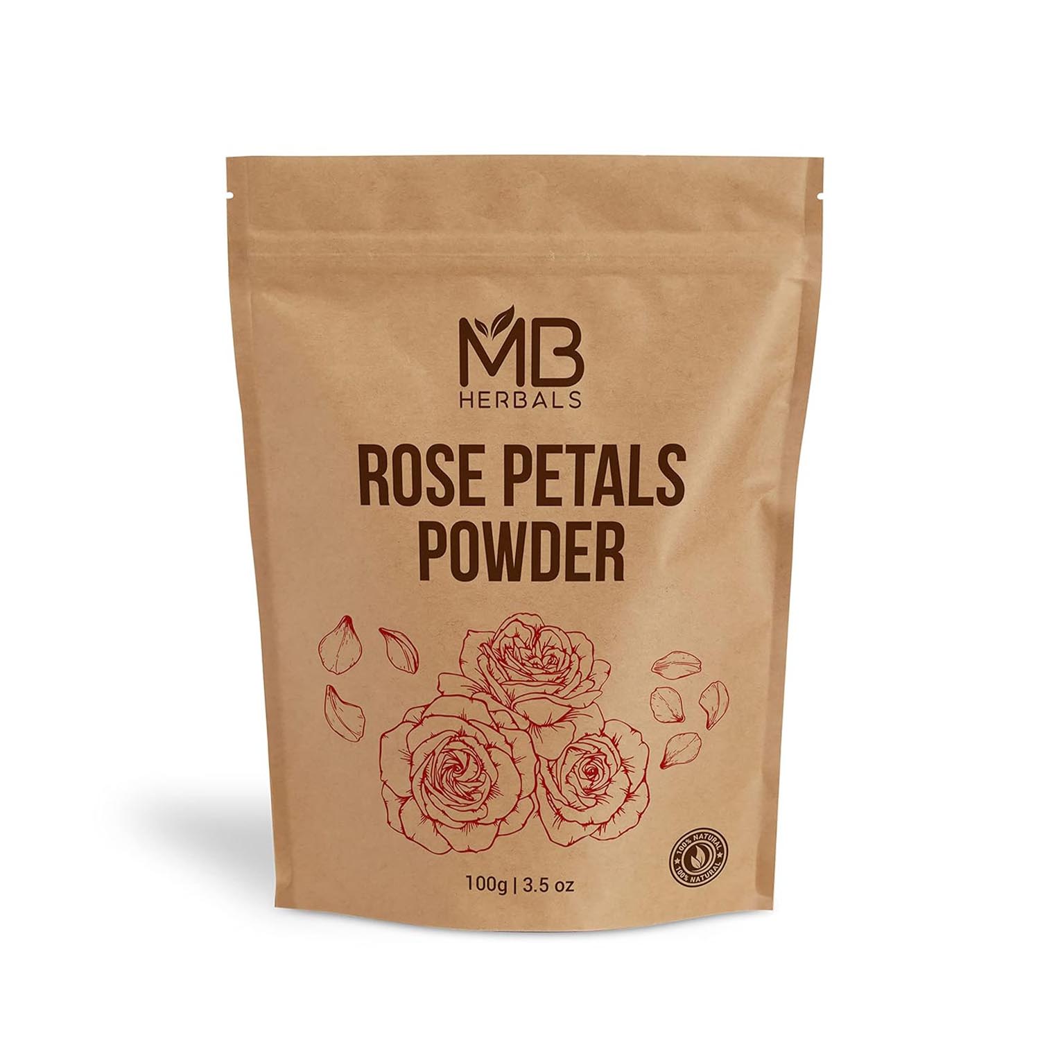 Finely ground rose petals for calming, toning, and brightening skin. A cooling Ayurvedic beauty ritual for glow and grace.