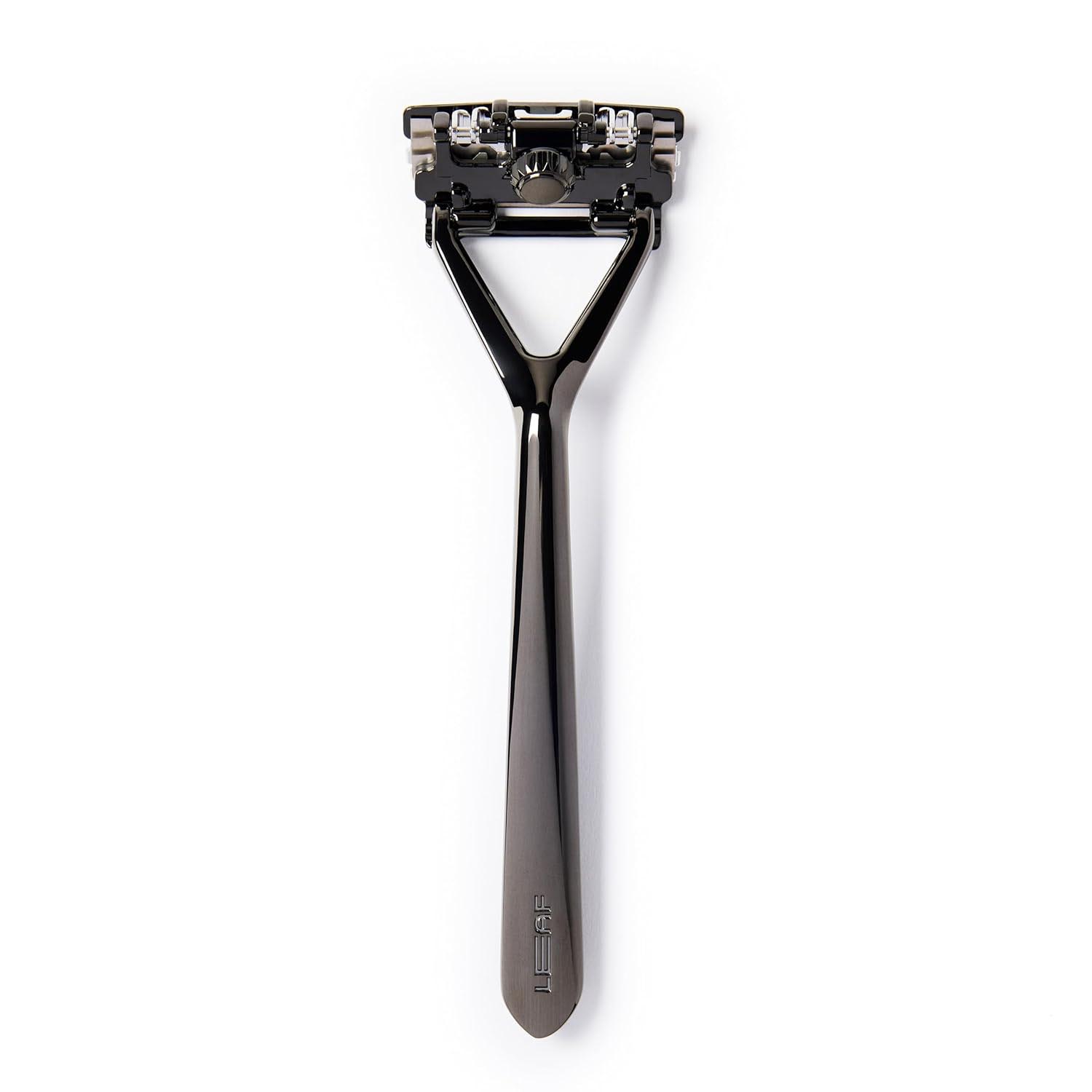 Eco-friendly, all-metal razor with pivoting head for a close, smooth shave. Shaving reimagined as ritual and sustainability.