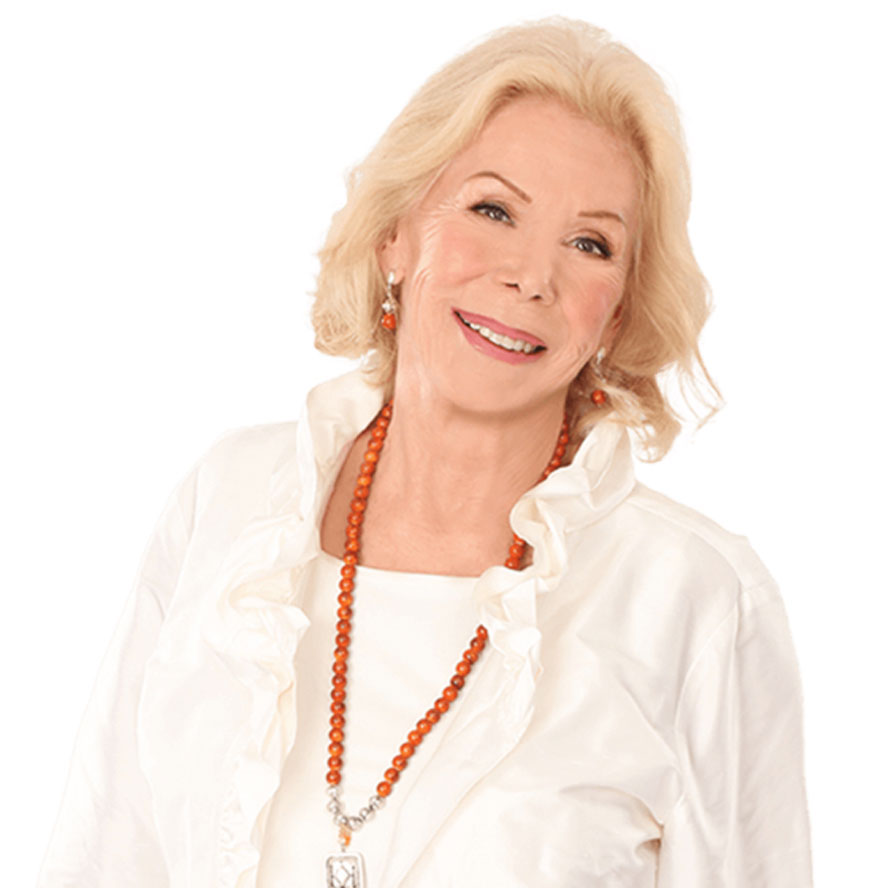 Author of “You Can Heal Your Life.” Pioneered affirmations and metaphysical healing rooted in self-love and forgiveness.