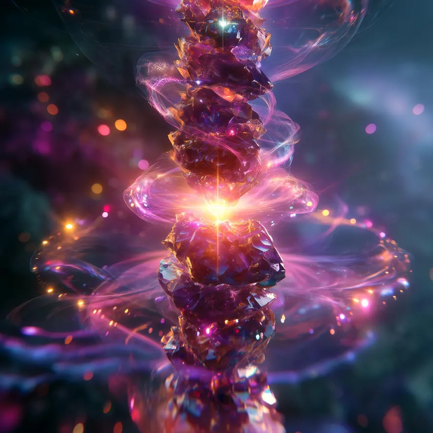 Seven energy centers along the spine that govern health, emotion, and evolution. Explore each to access deeper vitality.