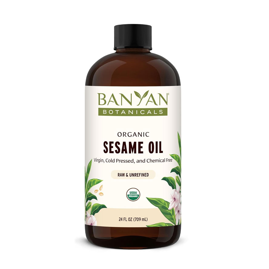 Ground your nervous system and nourish your skin with Banyan Botanicals Organic Sesame Oil. Learn the Abhyanga protocol to enhance joint health, and warmth.