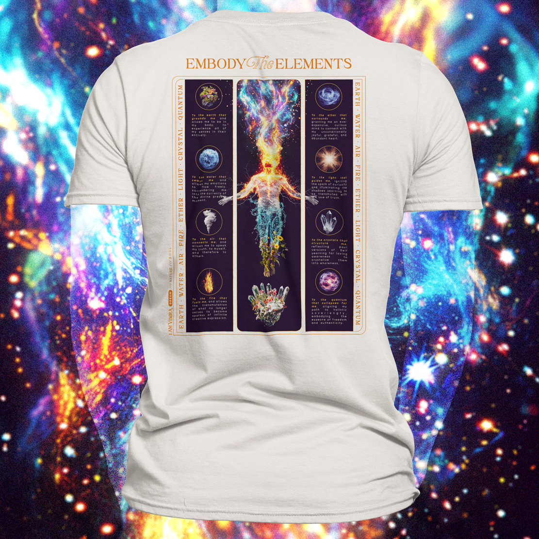 You are nature, as nature is you. Embody the elementals to enhance your connection with the beautiful life around you. Enchant every environment you are in by connecting with the most resonant frequency you feel, calling upon the elemental(s) for connection.