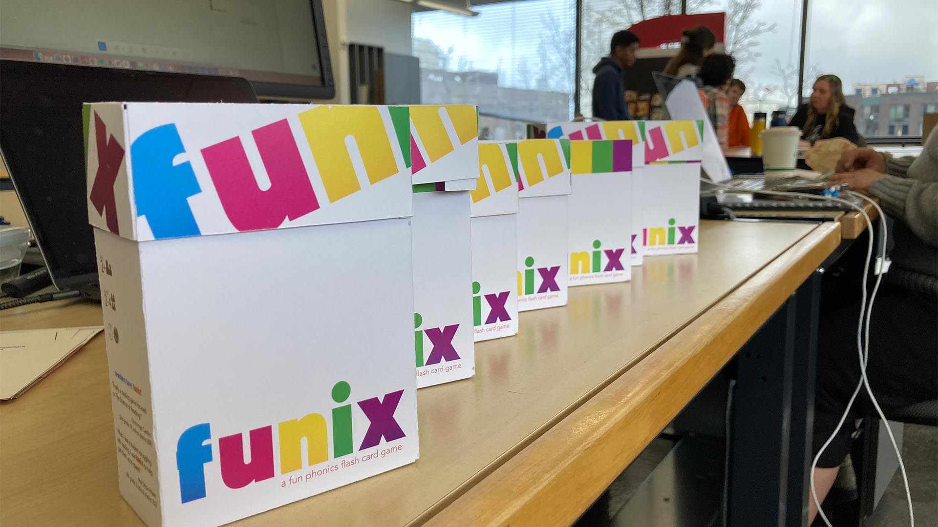 A picture of Funix game box prototypes