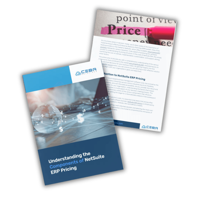 Understanding the Components of NetSuite ERP Pricing