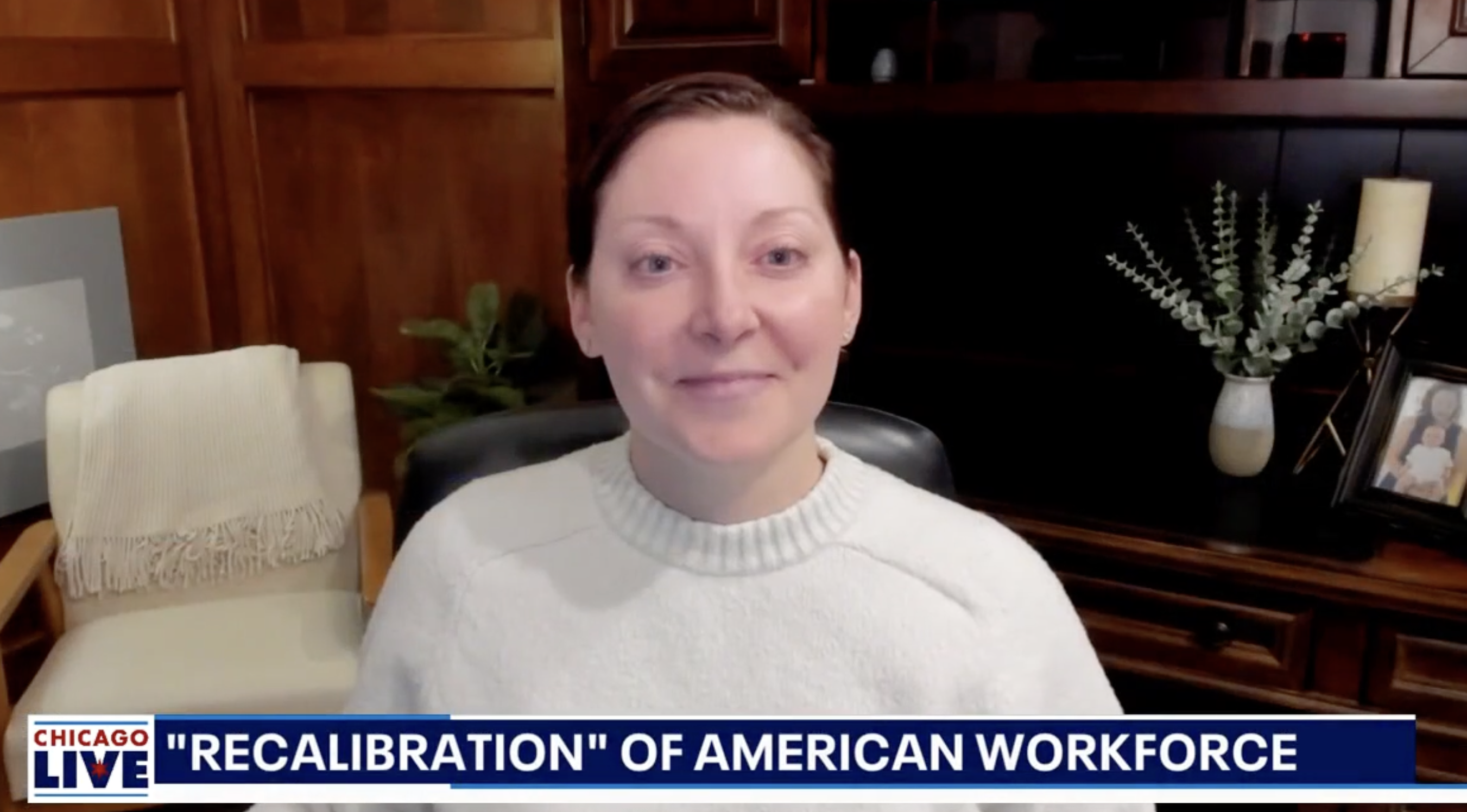 Lauren Winans, CEO of Next Level Benefits HR Consulting goes on Chicago Live to explain Job Recalibration 