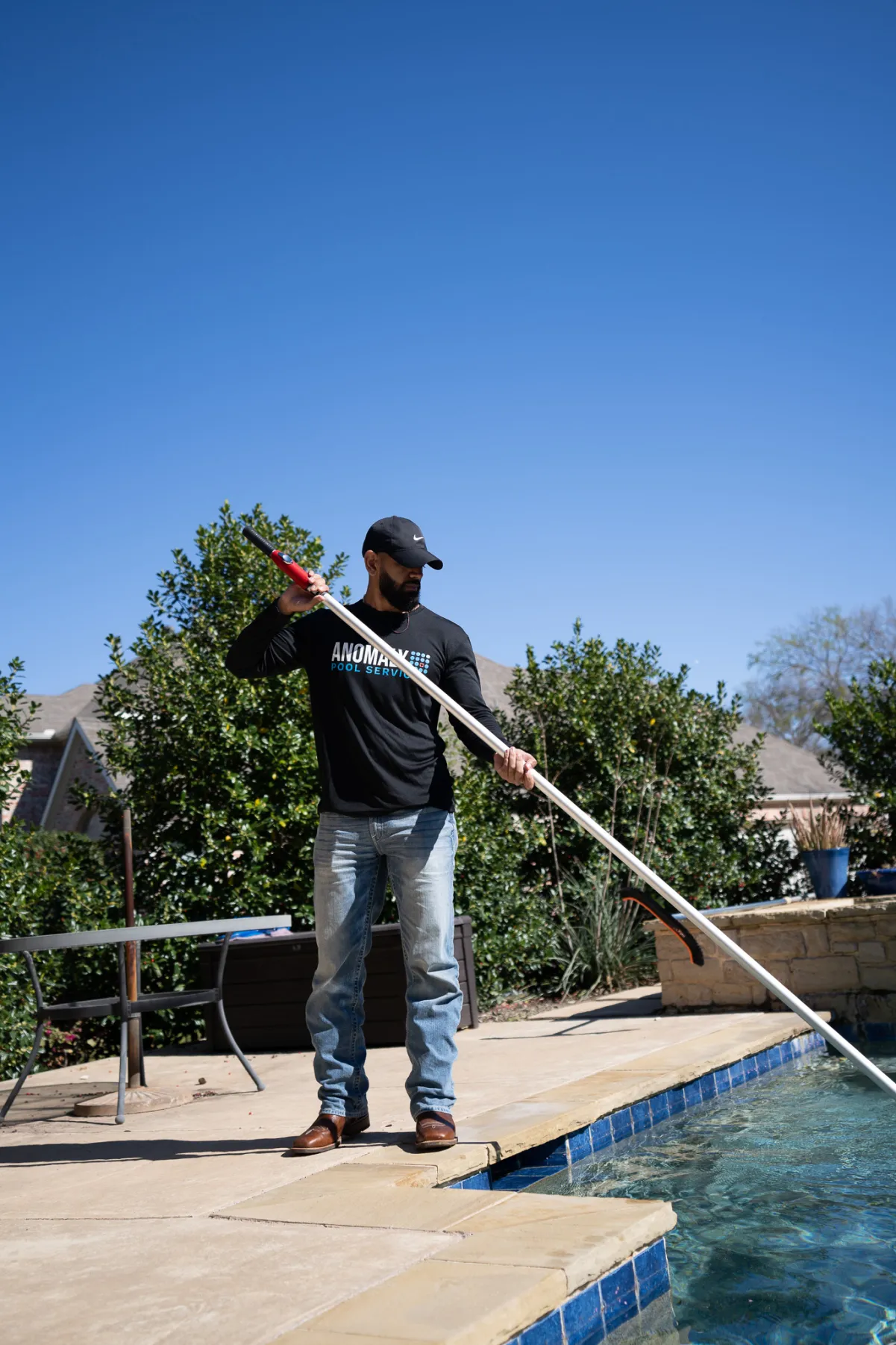 brushing pool