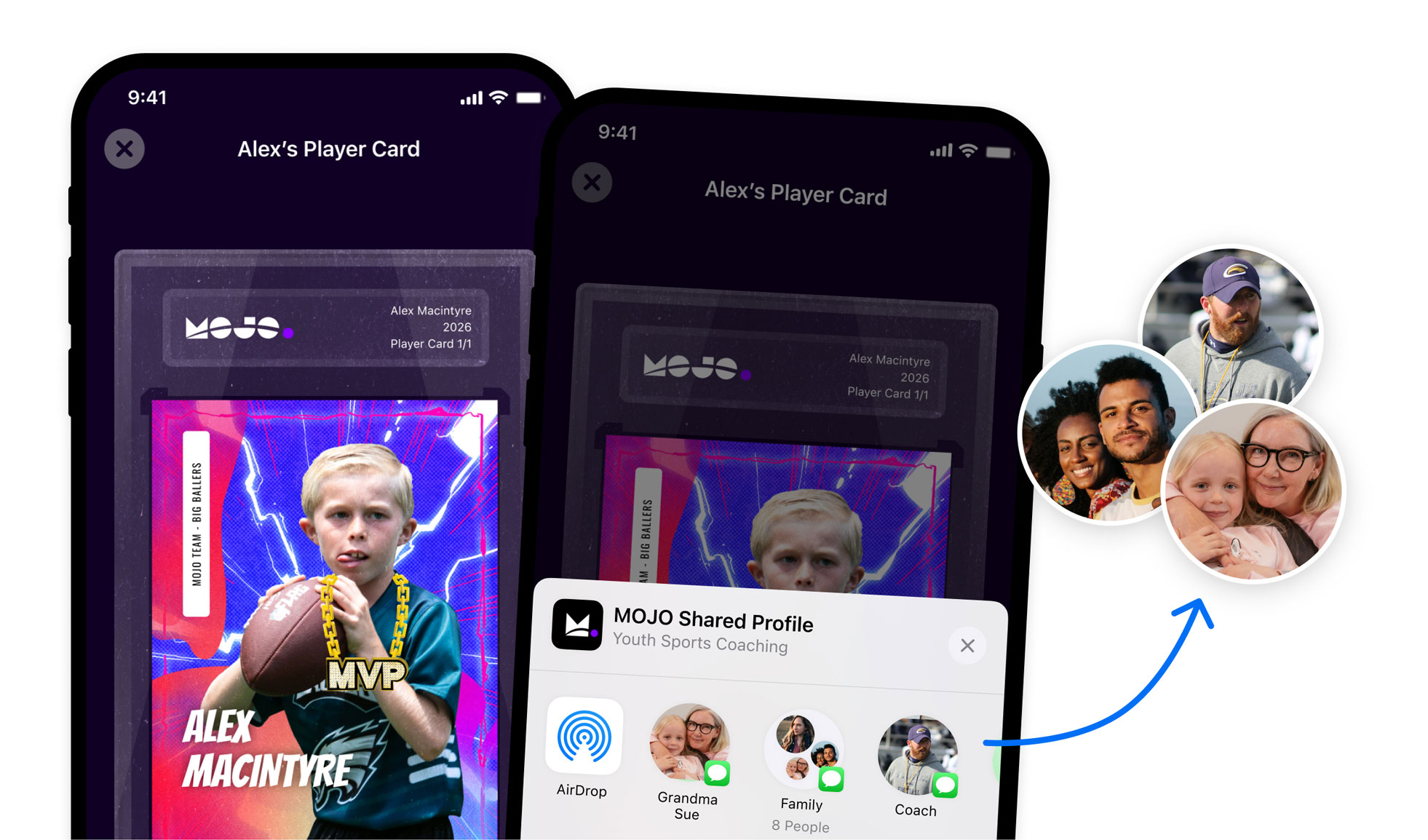 Share profile feature