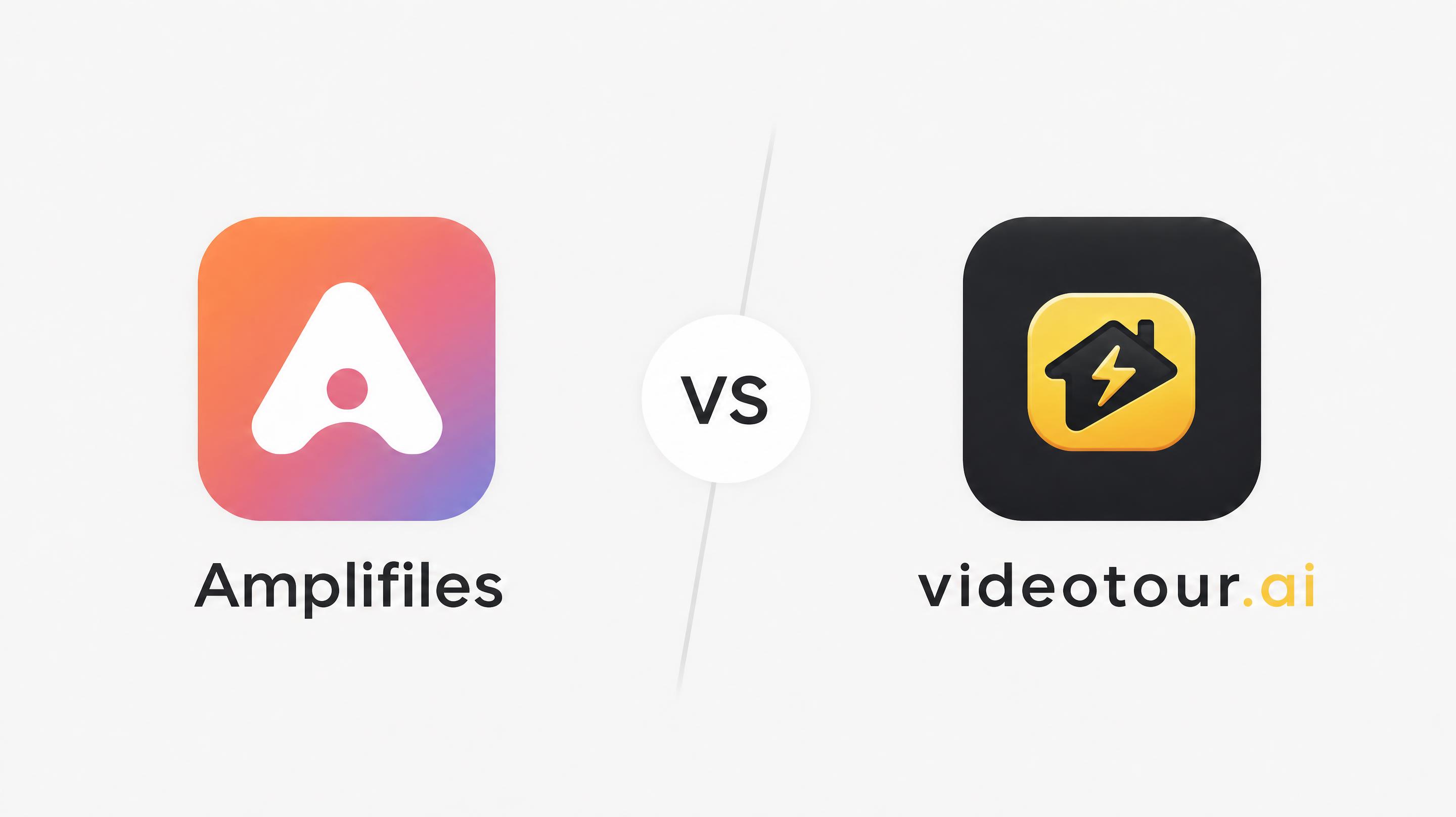 Amplifiles vs. Videotour.ai real estate video service comparison.