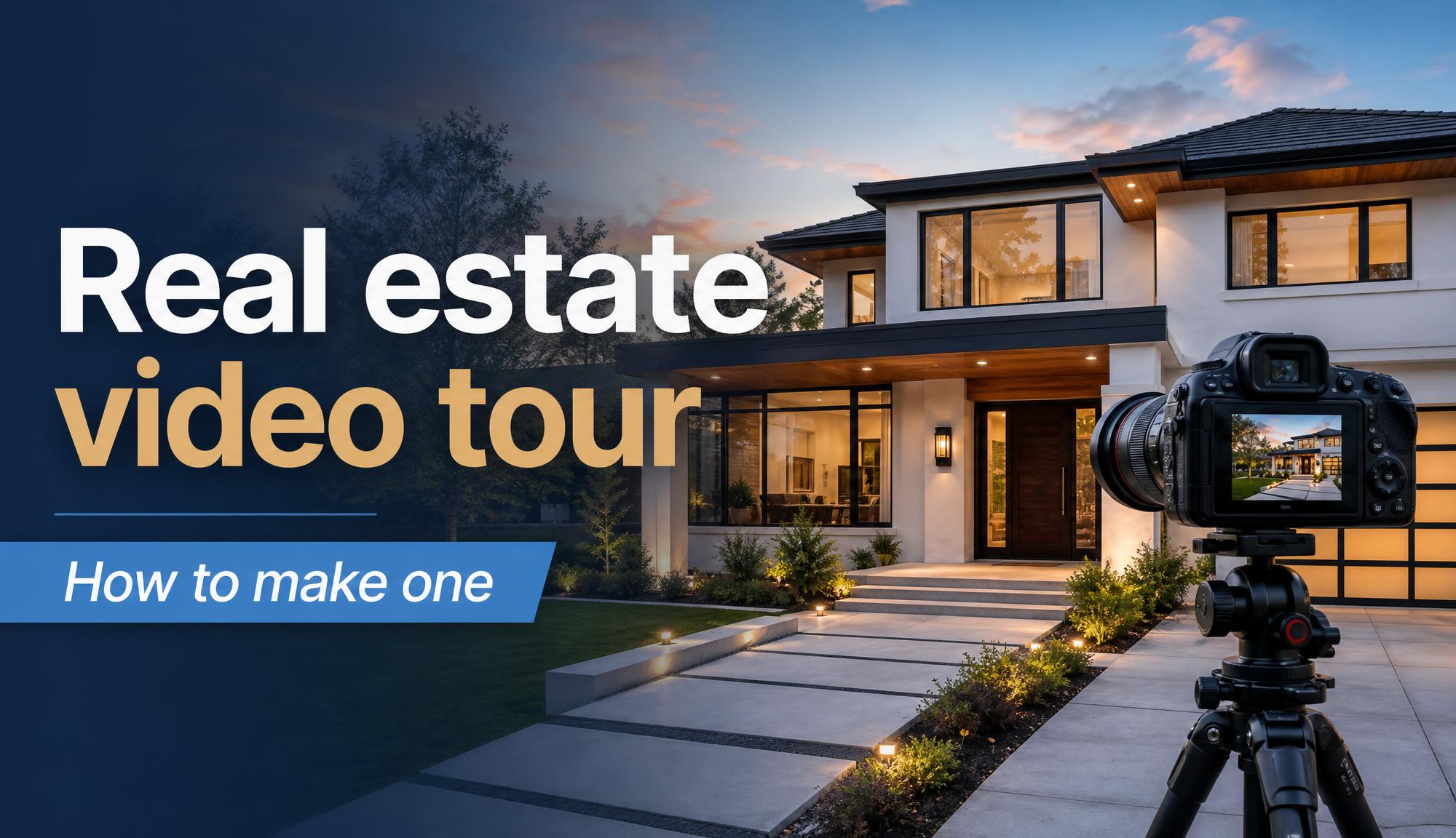 Image of someone making real estate video tours