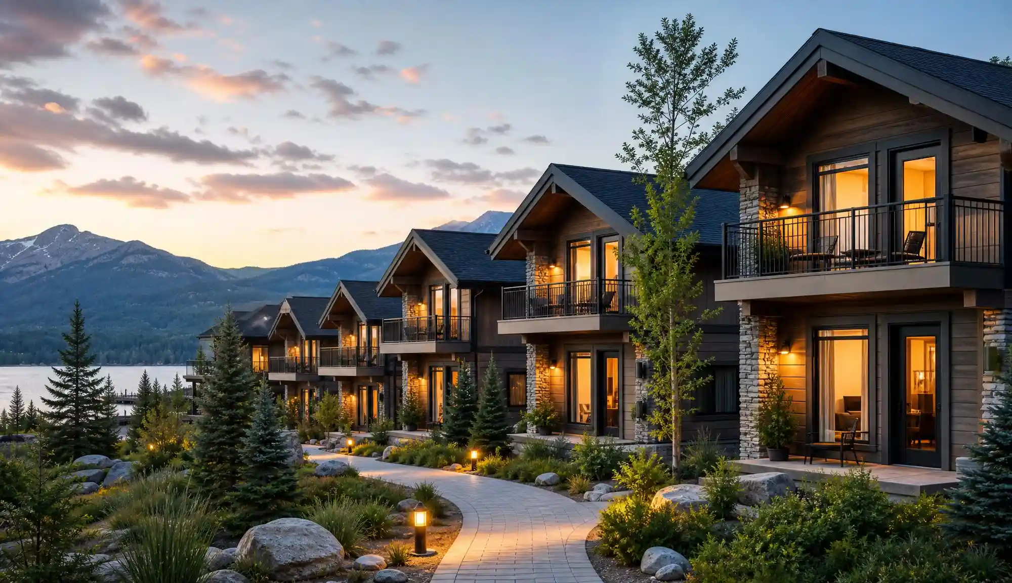 Image of holiday resort with multiple villas
