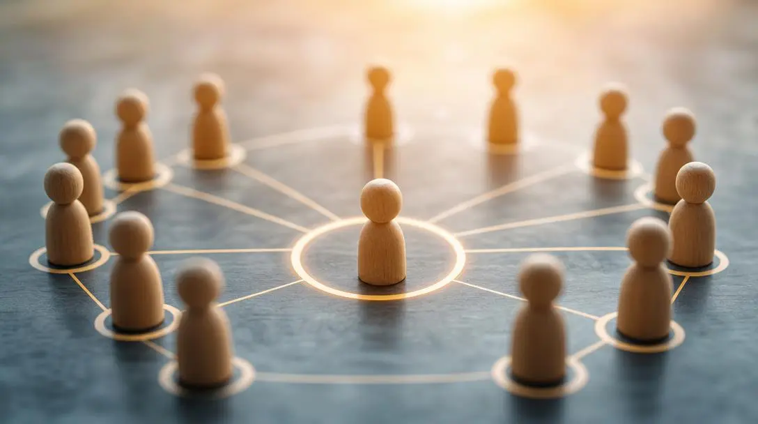 Circle prospecting real estate lead generation strategy illustration.