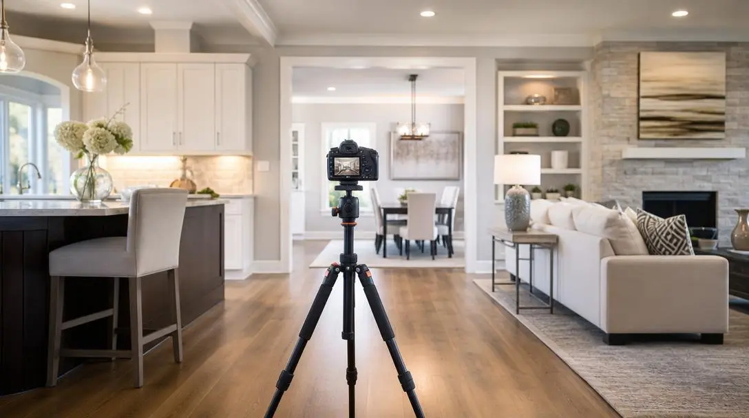 Tripod in real estate photography