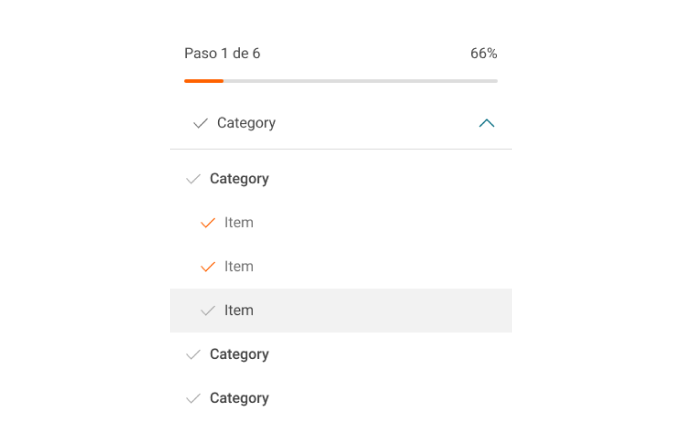 Stepper sidebar