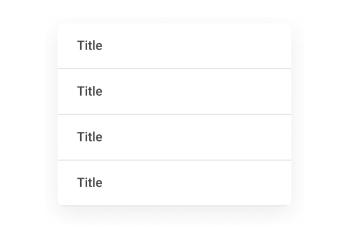 Dropdown menu