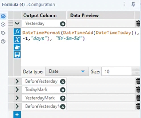 formula configuration w alteryx