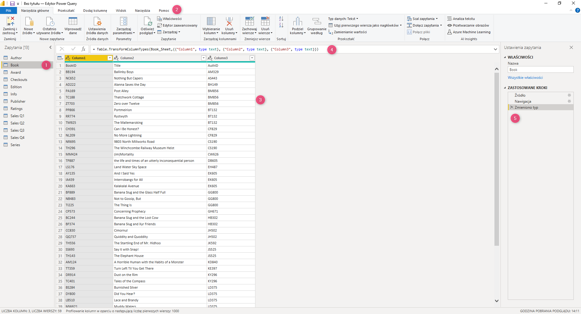 strona glowna power query