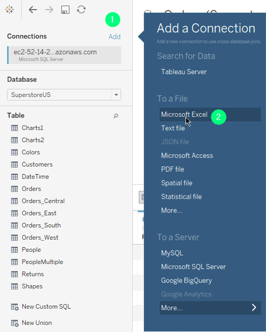 Definiowanie Cross-database Join