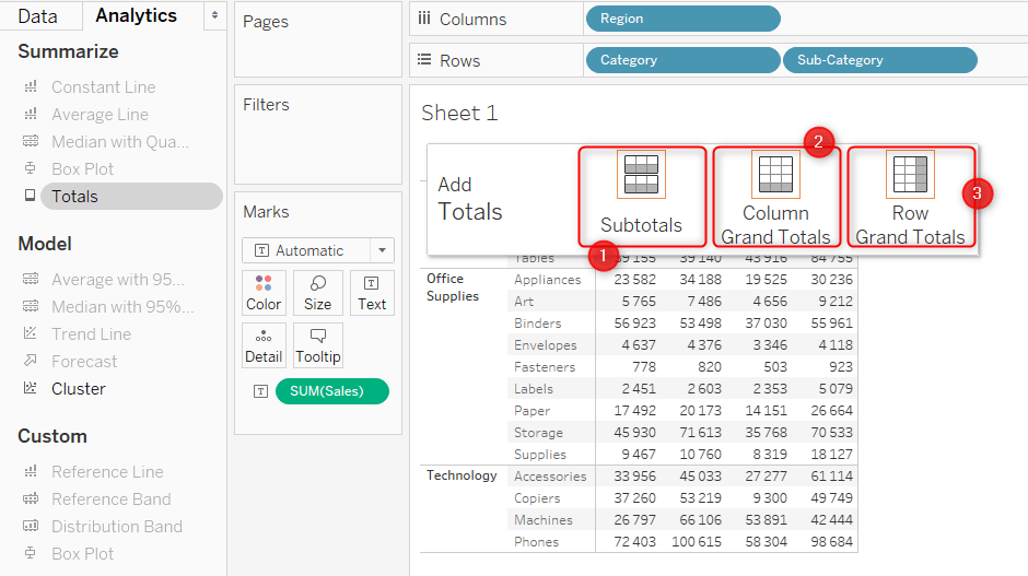 Table Calculations