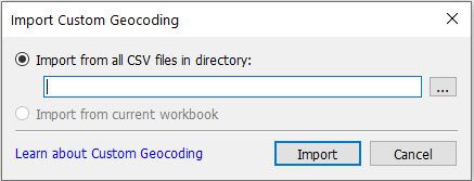 import custom geocoding