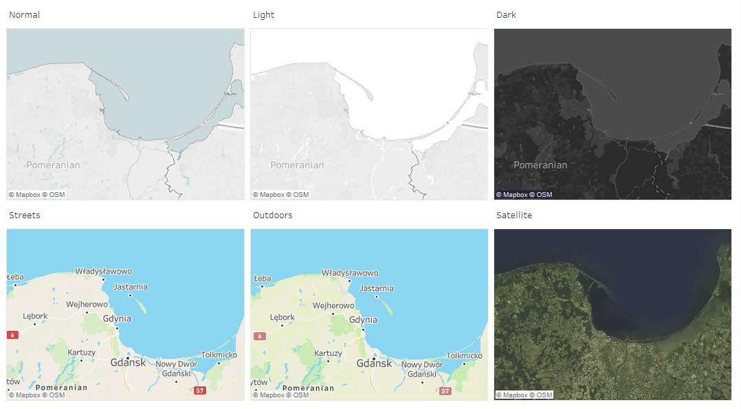 tableau rodzaje map