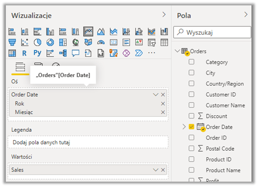 tworzenie wizualizacji w power bi