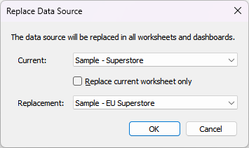 replace data source