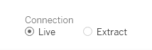 Typy połączeń live i extract