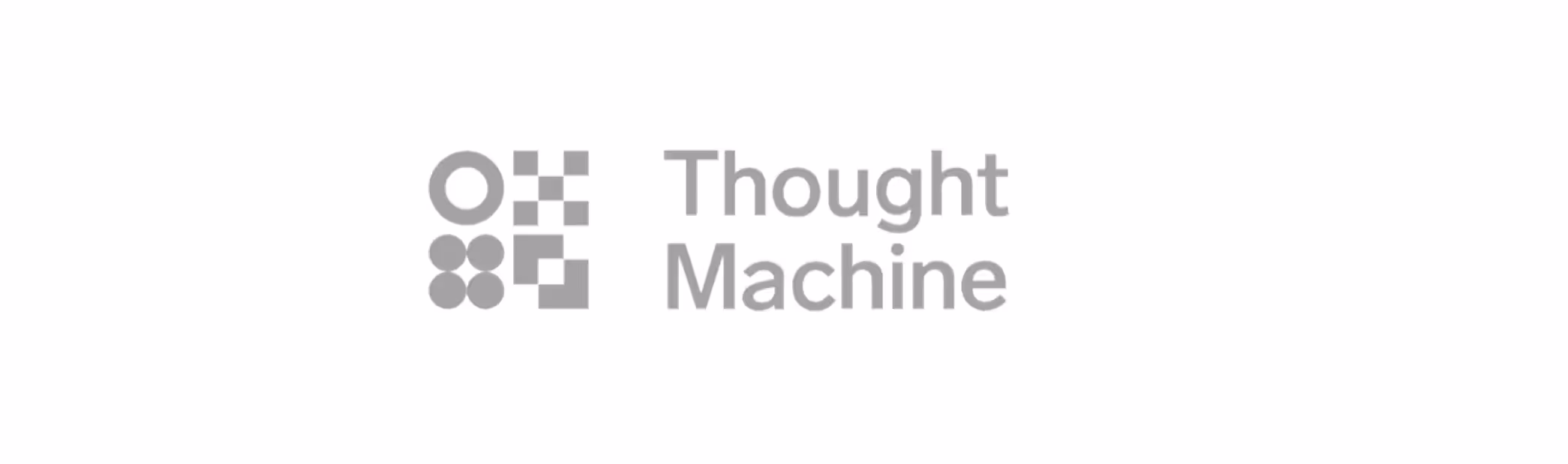 Thought Machine logo in gray.