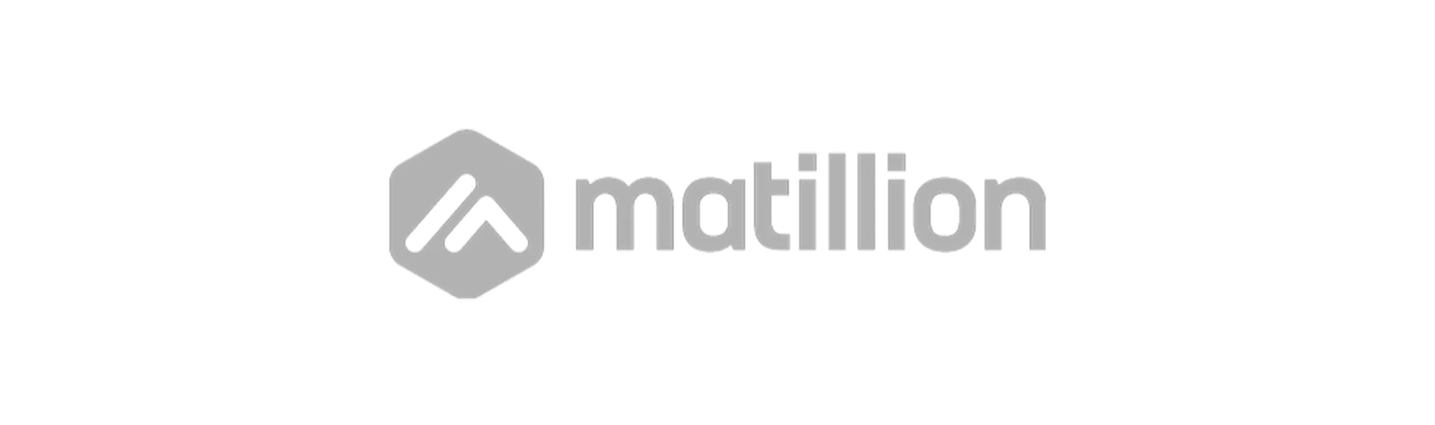 Matillion logo in gray.