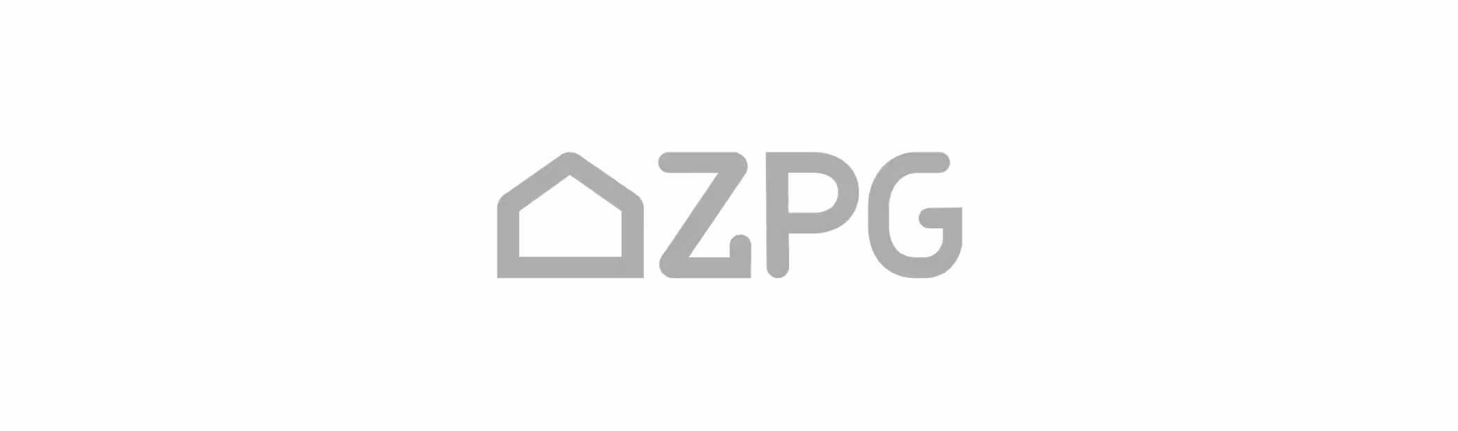 ZPG logo in gray.