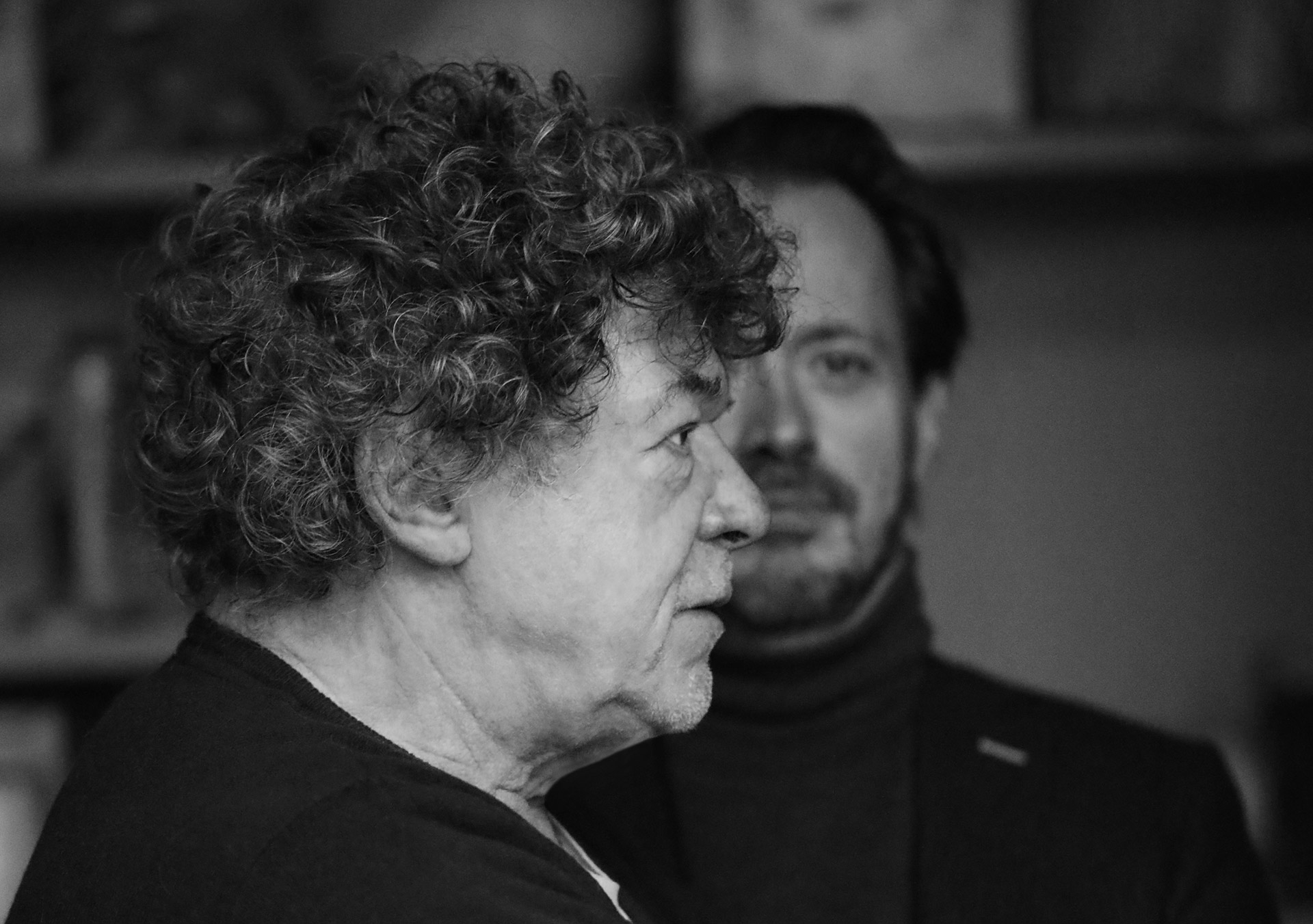 Landscape photo of the founders of Maison Forest Audiard, Michel Audiard and Sébastien Forest, united by the art of the imprint and the creation of bespoke bronze objects for living in France.