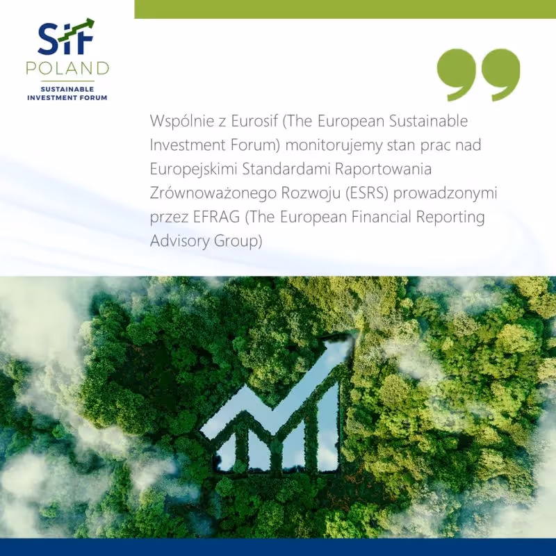 Monitorujemy stan prac nad Europejskimi Standardami Raportowania Zrównoważonego Rozwoju