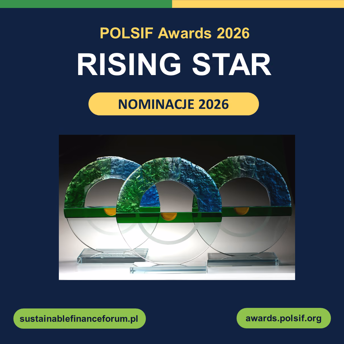 Znamy nominowanych w kategorii Rising Star Zrównoważonych Finansów - POLSIF Awards 2026
