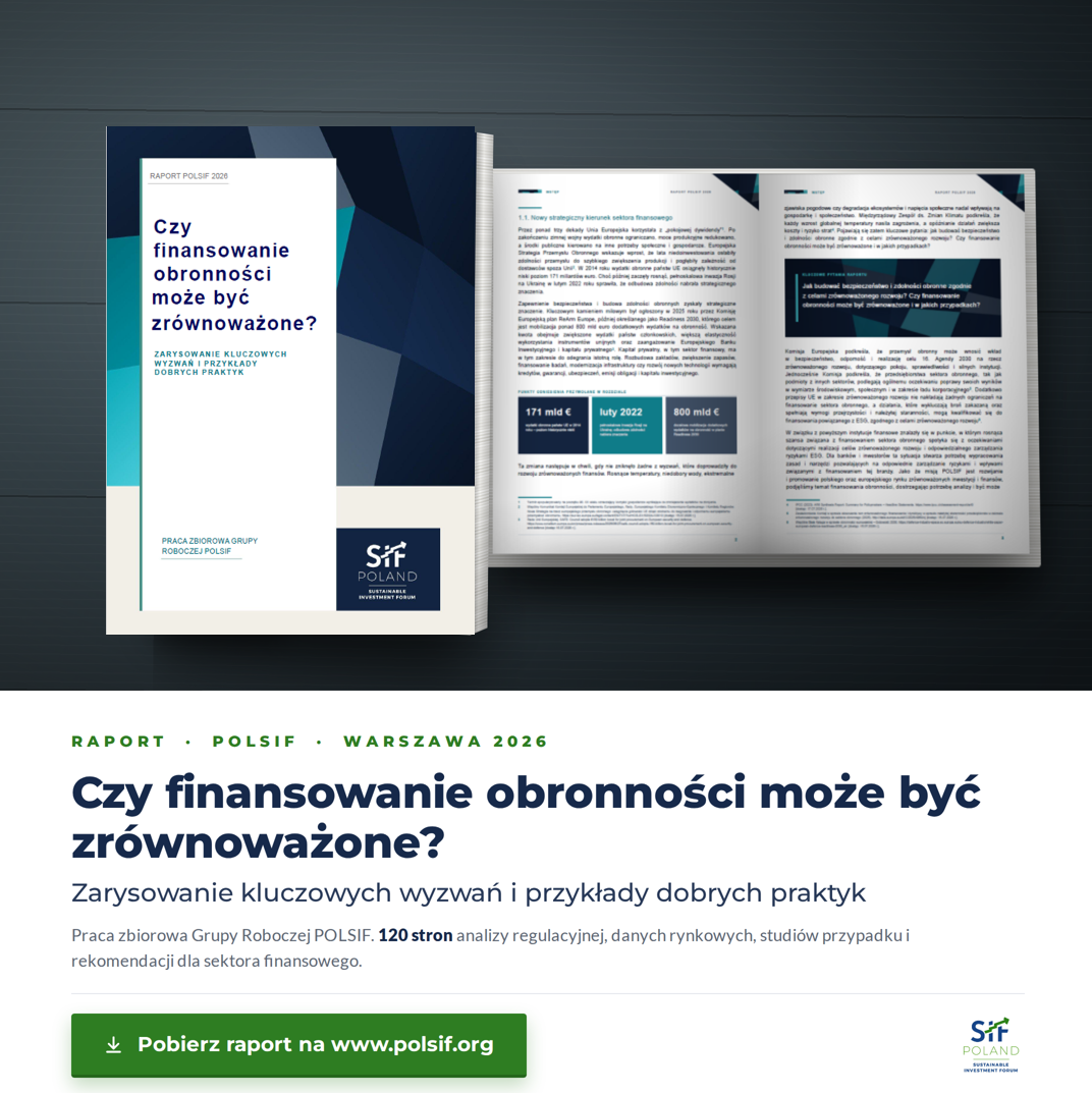 Raport POLSIF 2026: Czy finansowanie obronności może być zrównoważone?