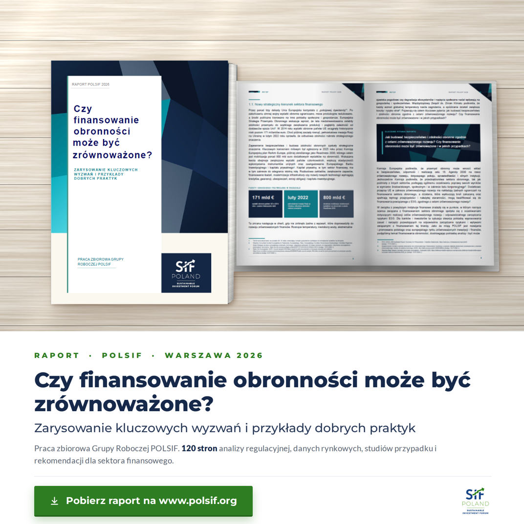Raport POLSIF 2026: Czy finansowanie obronności może być zrównoważone?