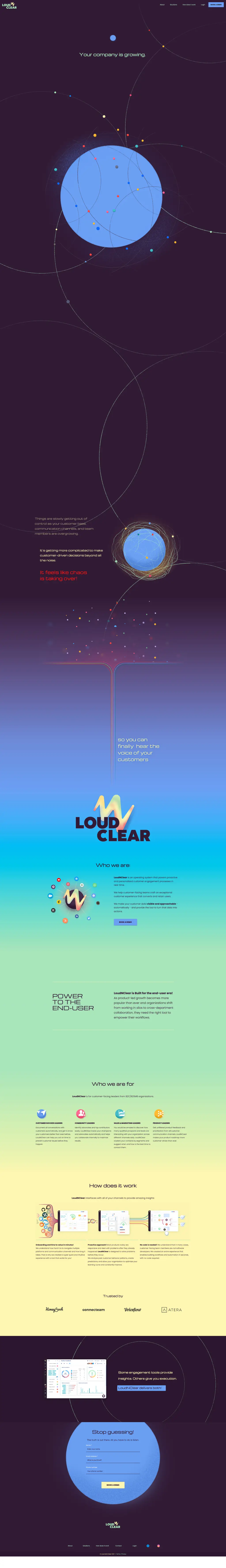LoudNClear launch campaign LP