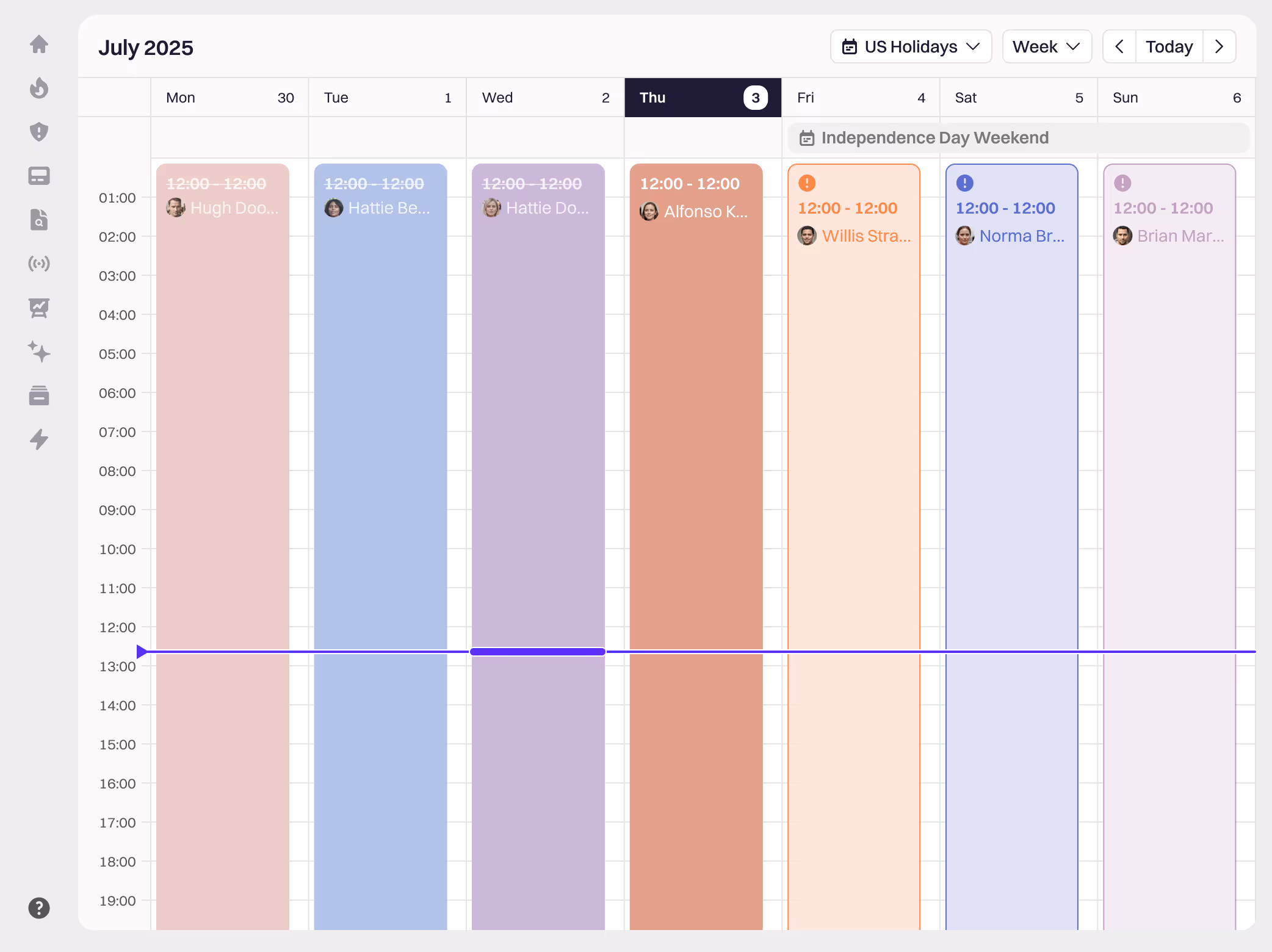 on-call UI