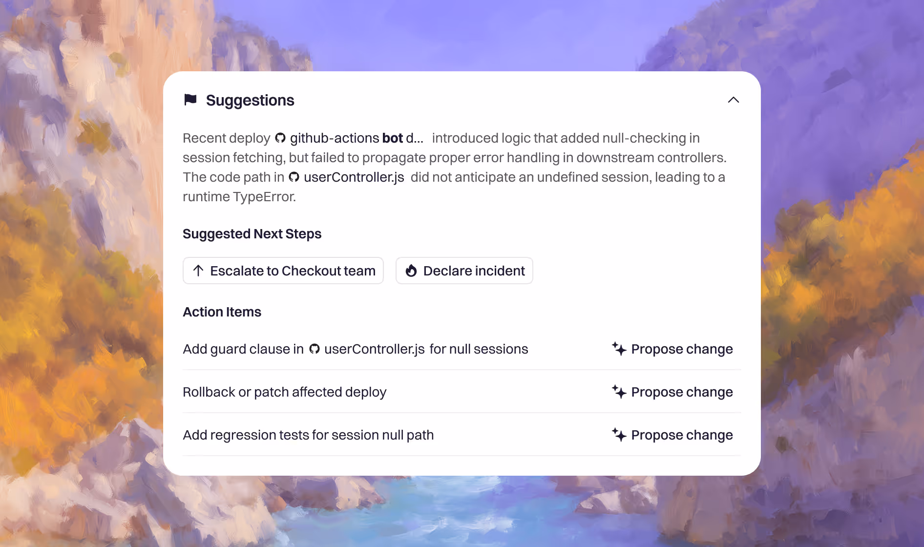 AI - Suggestions