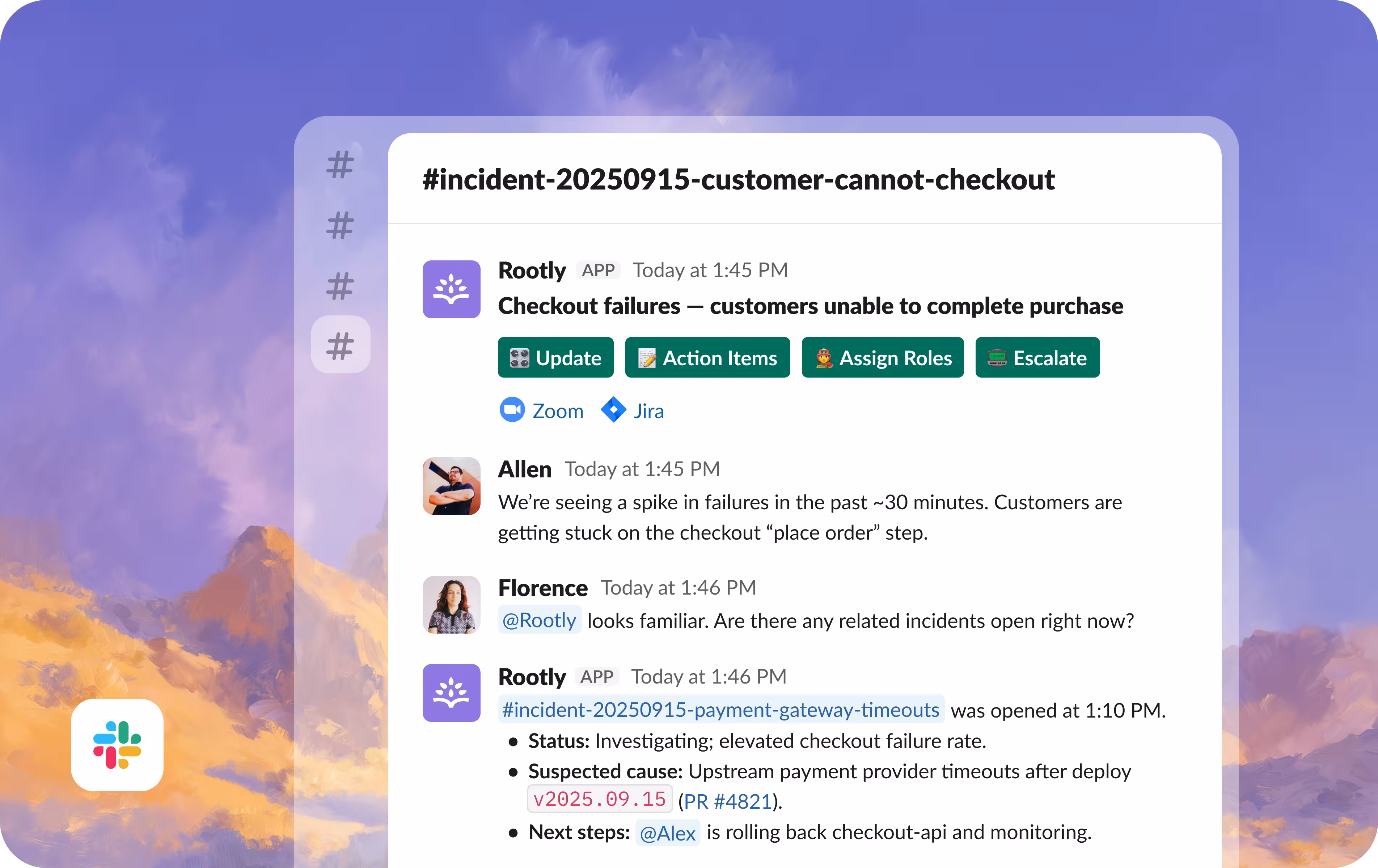 incident- Slack & Teams