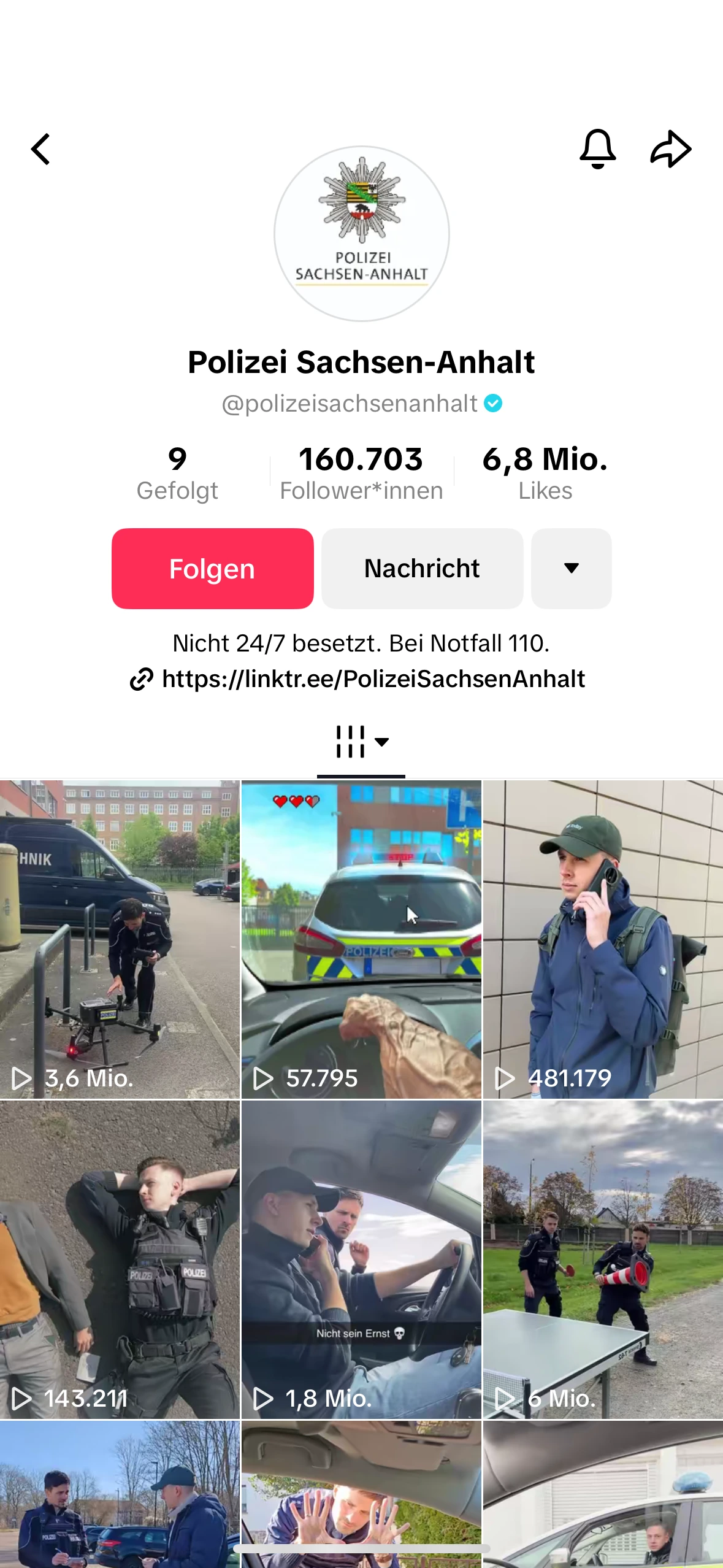 Detailansicht der besonderen Leitungals Screenshot